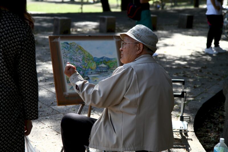 Maler im Nara Park
