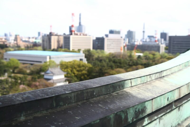 Blick auf die Stadt vom Nagoya Castle