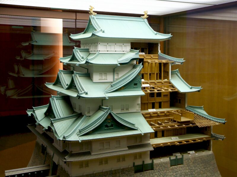 Schnittmodel des originalen Nagoya Castle