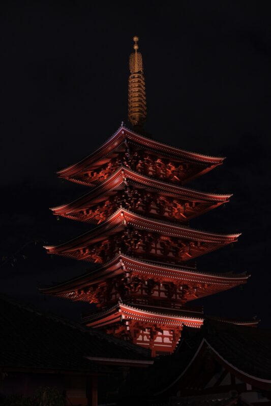 Pagode des Sensō-ji in Asakusa, Tokyo / 五重塔 (浅草寺, 東京)