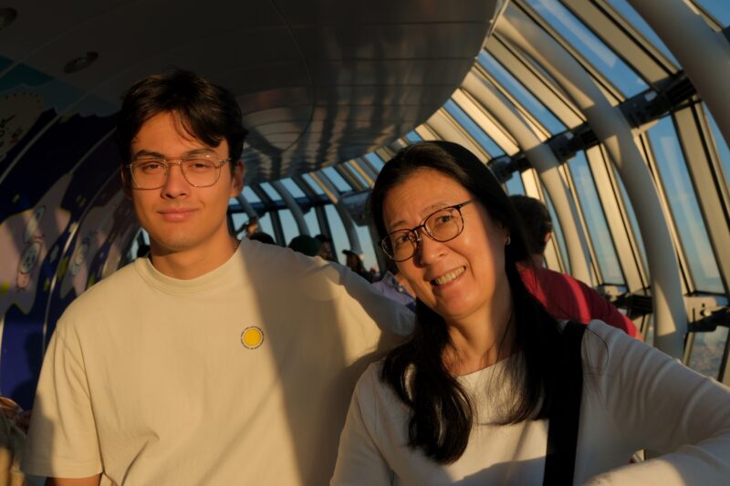 Felix und Aoi auf dem Tokyo Skytree