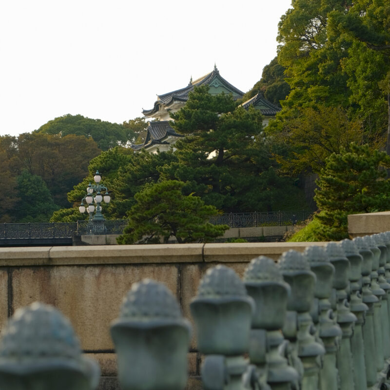 Blick in Richtung Kaiserpalast Tokyo