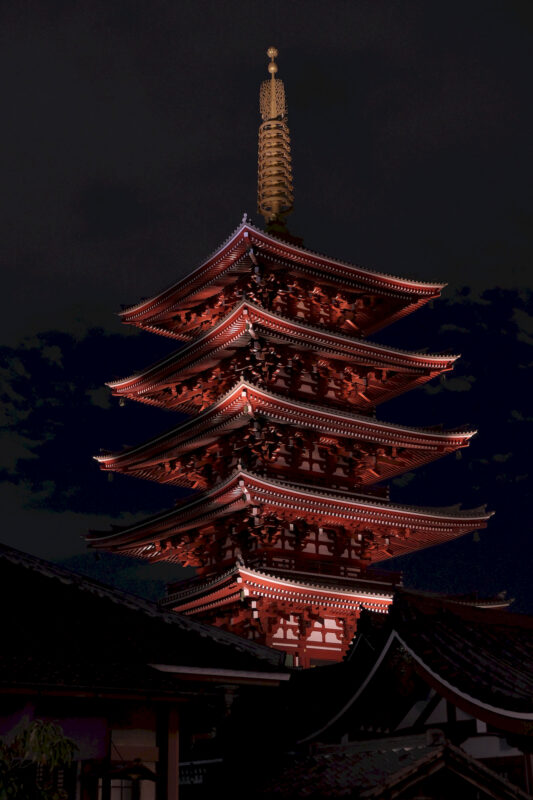 Pagode des Sensō-ji in Asakusa, Tokyo / 五重塔 (浅草寺, 東京)