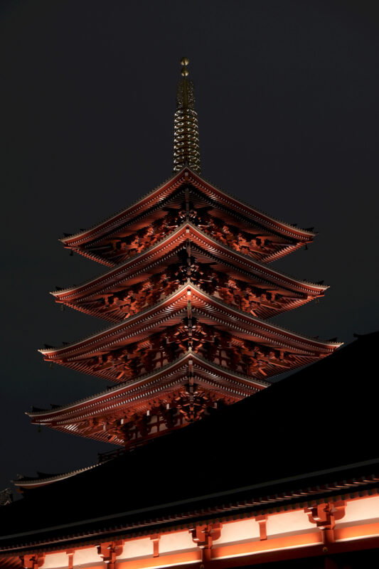 Pagode des Sensō-ji in Asakusa, Tokyo / 五重塔 (浅草寺, 東京)